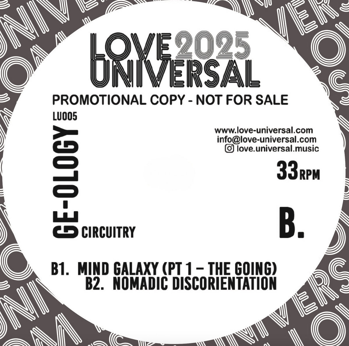GE-OLOGY - Circuitry LP (Promo) (2x12") (Very Good Plus (VG+))