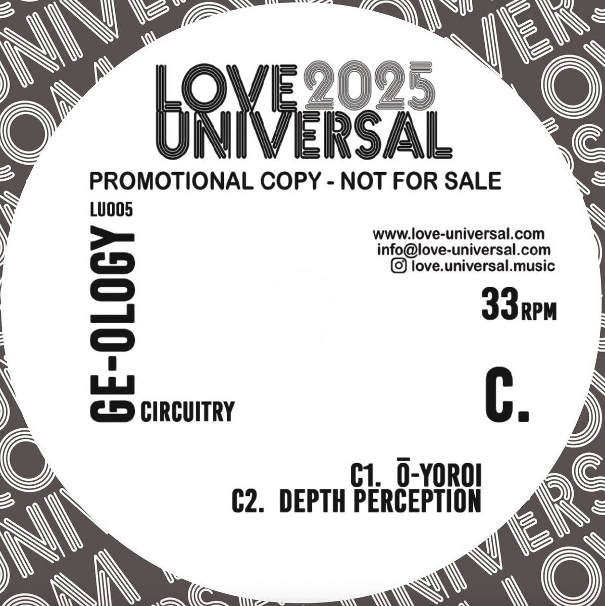GE-OLOGY - Circuitry LP (Promo) (2x12") (Very Good Plus (VG+))