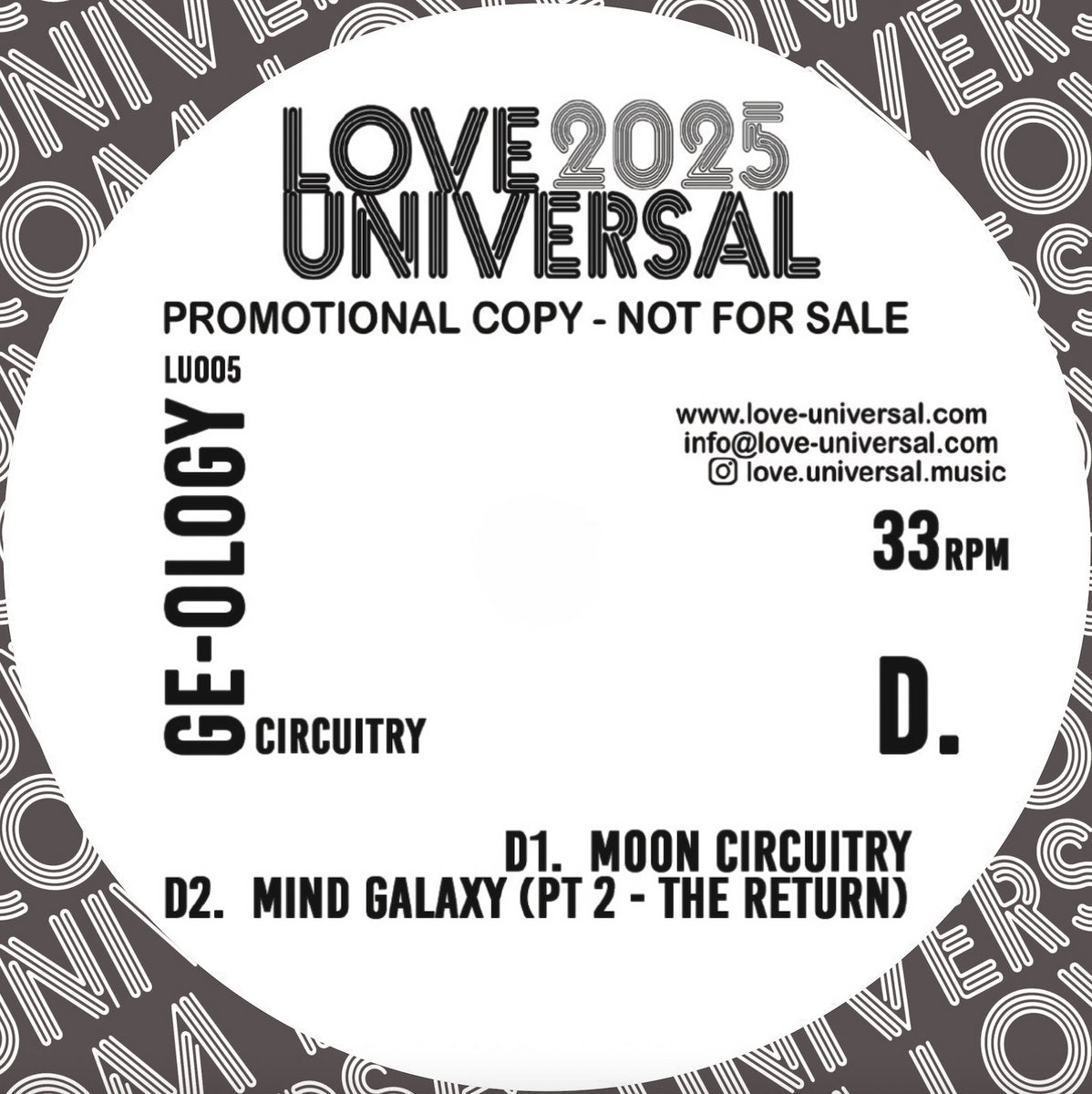 GE-OLOGY - Circuitry LP (Promo) (2x12") (Very Good Plus (VG+))