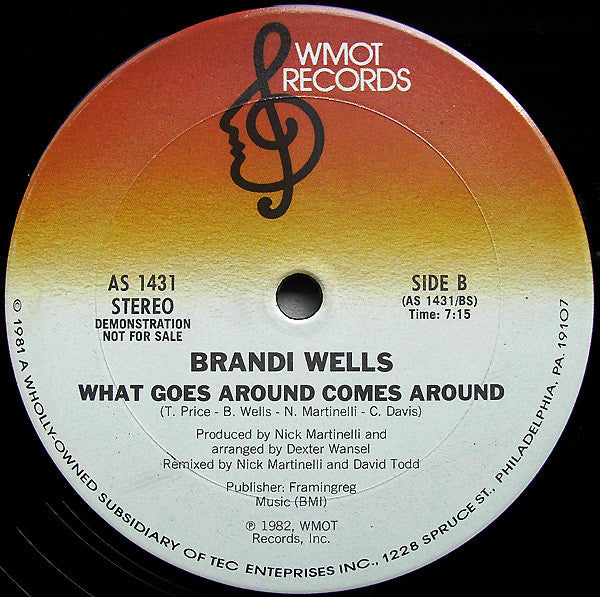 Brandi Wells - Fantasy (12", Promo, 33 ⅓ RPM) (Very Good Plus (VG+))