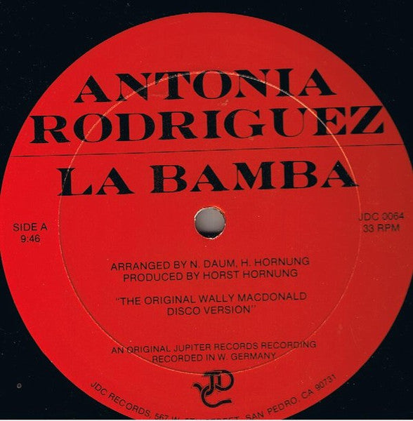 Antonia Rodriguez, Dee D. Jackson - La Bamba / S.O.S. (Love To The Rescue) (12", 33 ⅓ RPM) (Very Good Plus (VG+))