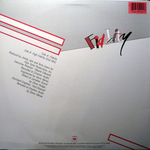 Cheryl Lynn - Fidelity (12", 33 ⅓ RPM, Stereo) (Very Good (VG))