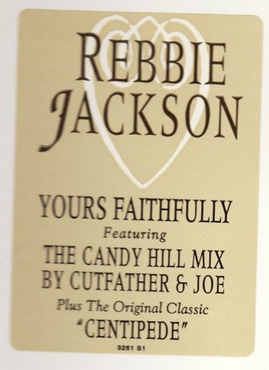 Rebbie Jackson - Yours Faithfully / Centipede (12", Promo) (Very Good Plus (VG+))