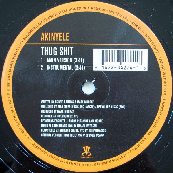 Akinyele - Thug Ness (12", Single, RM) (Very Good Plus (VG+))