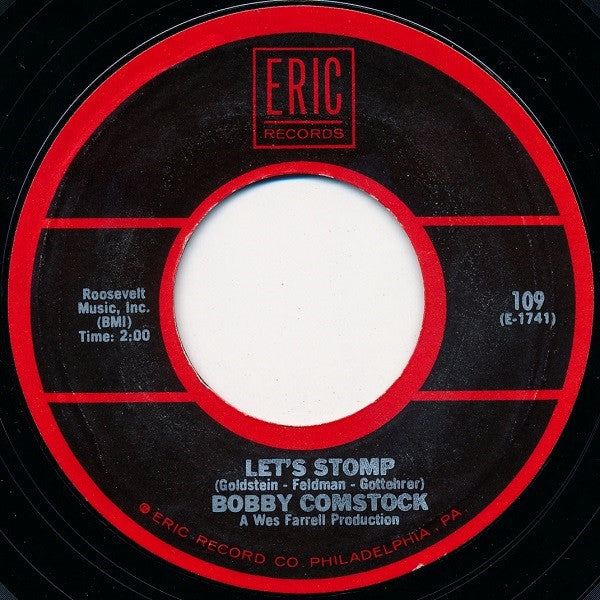 Bobby Comstock - Let's Stomp / I Want To Do It (7", 45 RPM, Single, RE, Styrene) (Very Good (VG))