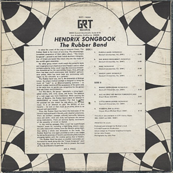 The Rubber Band - Hendrix Songbook (LP, Album, Stereo) (Very Good (VG))