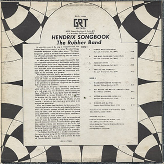 The Rubber Band - Hendrix Songbook (LP, Album, Stereo) (Very Good (VG))