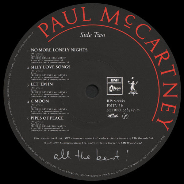 Paul McCartney - All The Best ! (2xLP, Comp) (Very Good Plus (VG+))