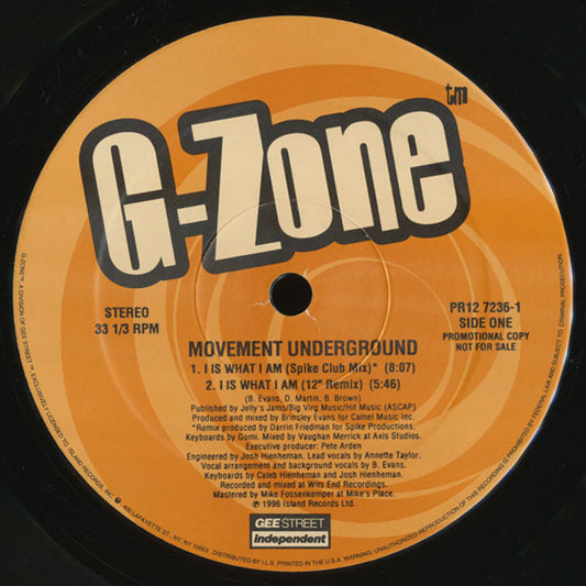 Movement Underground - I Is What I Am (2x12", Promo) (Very Good Plus (VG+))