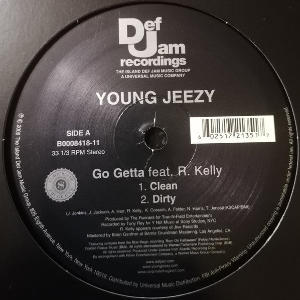 Young Jeezy - Go Getta (12", 33 ⅓ RPM, Stereo) (Very Good (VG))