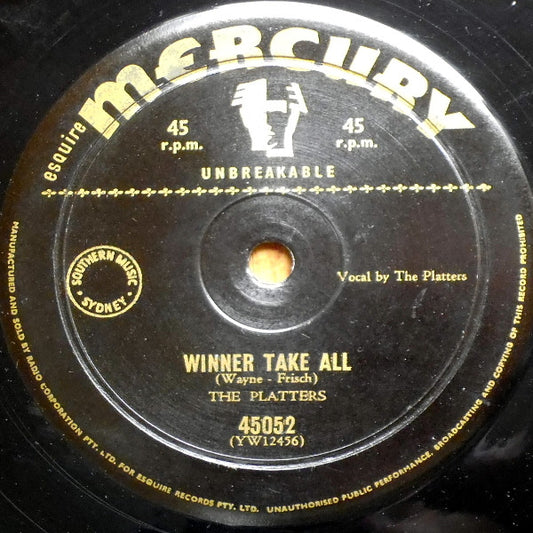 The Platters - The Magic Touch / Winner Take All (7", Single, 45 RPM) (Good Plus (G+))