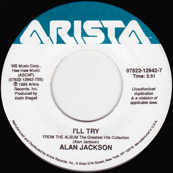 Alan Jackson - Home (7", 45 RPM) (Very Good (VG))