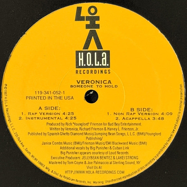 Veronica - Someone To Hold (12", 33 ⅓ RPM) (Very Good (VG))