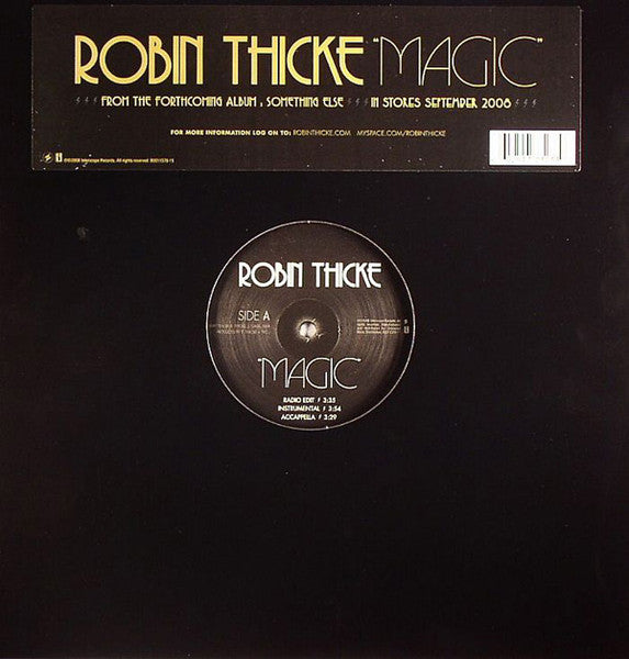Robin Thicke - Magic (12", 33 ⅓ RPM, Single) (Very Good Plus (VG+))