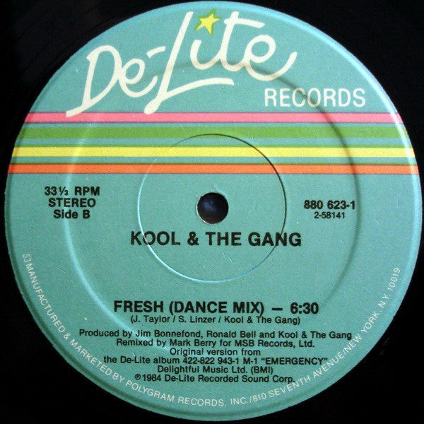 Kool & The Gang - Fresh (Remix) (12", 33 ⅓ RPM, Stereo) (Very Good Plus (VG+))