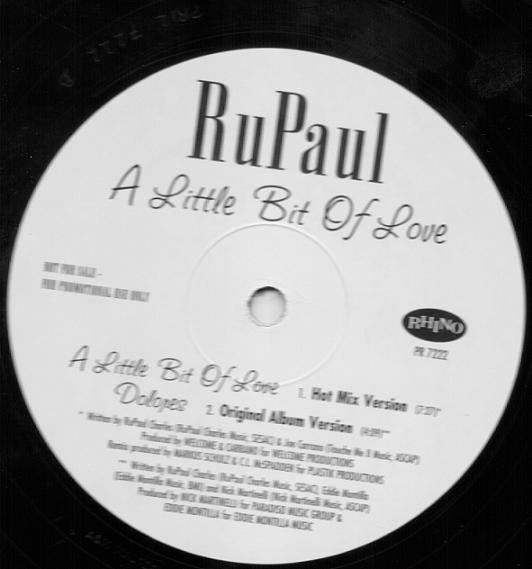 RuPaul - A Little Bit Of Love (12", 33 ⅓ RPM, Promo) (Very Good Plus (VG+))