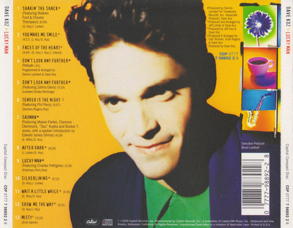 Dave Koz - Lucky Man (CD, Album, RE) (Very Good (VG))