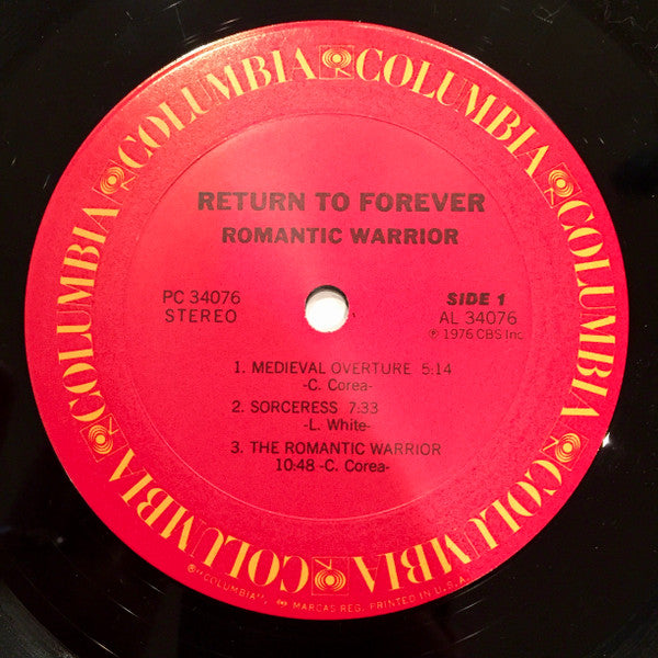 Return To Forever - Romantic Warrior (LP, Album, RE) (Very Good Plus (VG+))