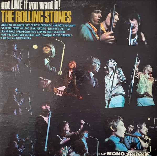 The Rolling Stones - Got Live If You Want It! (LP, Mono, Album) (Very Good (VG))