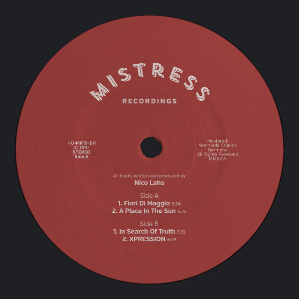 Nico Lahs - MISTRESS 19 (12", 33 ⅓ RPM, EP, Stereo) (Mint (M))