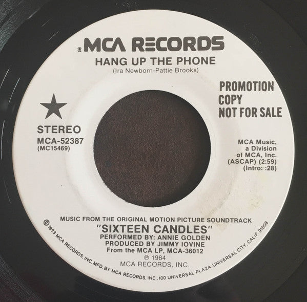 Annie Golden - Hang Up The Phone (7", 45 RPM, Promo, Stereo) (Very Good (VG))