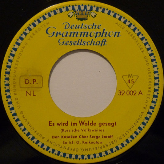 Don Kosaken Chor Serge Jaroff - Es Wird Im Walde Gesagt (7", 45 RPM, Mono) (Good Plus (G+))
