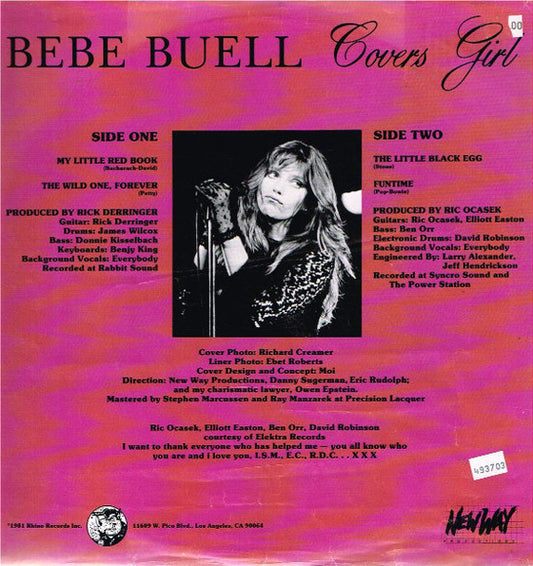 Bebe Buell - Covers Girl (12", 33 ⅓ RPM, EP) (Very Good Plus (VG+))