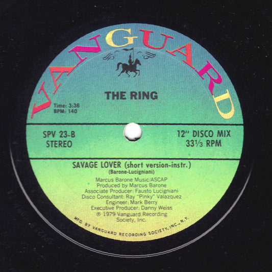 The Ring - Savage Lover (12", 33 ⅓ RPM, Stereo) (Very Good Plus (VG+))