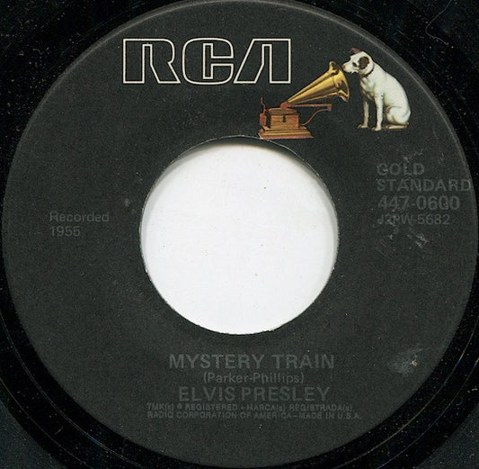 Elvis Presley - Mystery Train / I Forgot To Remember To Forget (7", 45 RPM, Single, RE) (Very Good (VG))