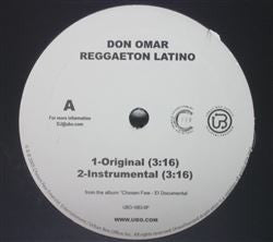 Don Omar - Reggaeton Latino (12", Single, Promo) (Very Good Plus (VG+))