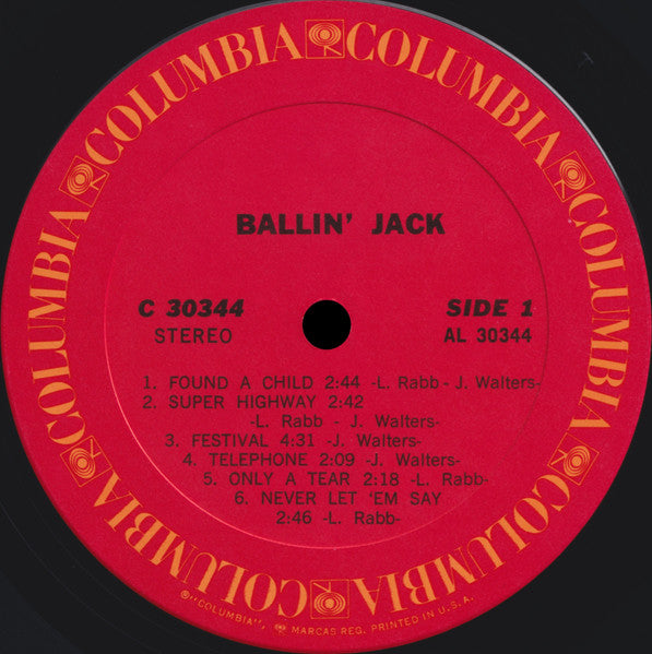 Ballin' Jack - Ballin' Jack (LP, Album) (Very Good (VG))