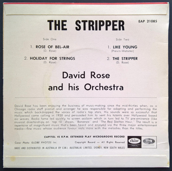 David Rose & His Orchestra - The Stripper (7", 45 RPM, EP) (Very Good (VG))