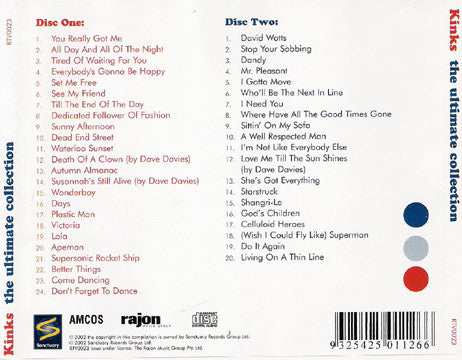 The Kinks - The Ultimate Collection (2xCD, Comp, RM) (Very Good (VG))