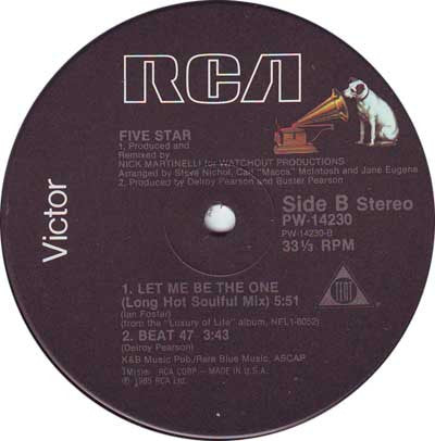 Five Star - Let Me Be The One (12", 33 ⅓ RPM) (Very Good Plus (VG+))