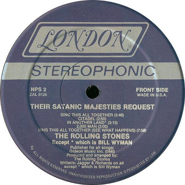 The Rolling Stones - Their Satanic Majesties Request (LP, Album, RE) (Very Good (VG))