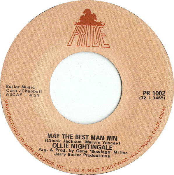 Ollie Nightingale - How Far Am I From New York City / May The Best Man Win (7", Single, 45 RPM) (Very Good (VG))