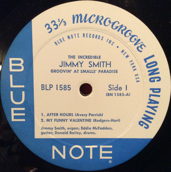 Jimmy Smith - Groovin' At Smalls' Paradise Volume 1 (LP, Album, RP, Mono) (Good (G))