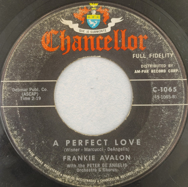 Frankie Avalon - The Puppet Song / A Perfect Love (7", Single, 45 RPM) (Very Good (VG))