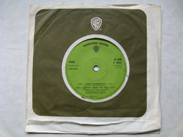 Faces - Cindy Incidentally (7", Single, 45 RPM) (Very Good (VG))