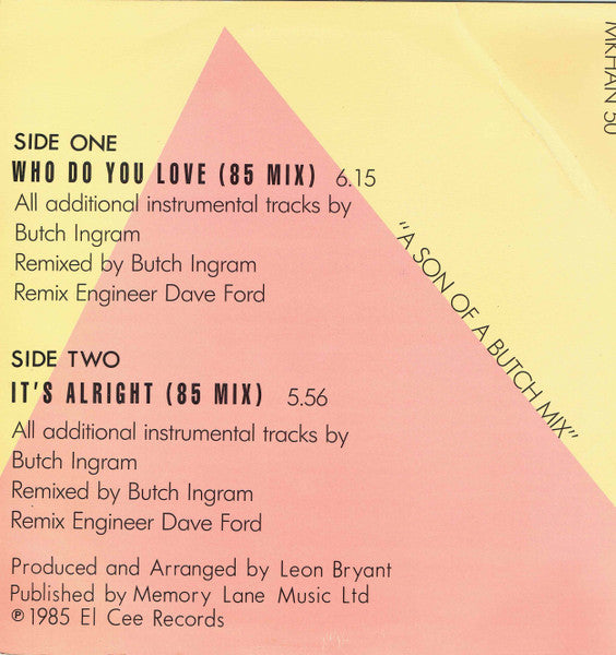 The Intruders - Who Do You Love ('85 Mix) (12", 45 RPM, Promo, W/Lbl) (Very Good Plus (VG+))