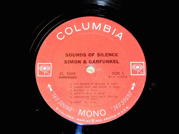 Simon & Garfunkel - Sounds Of Silence (LP, Album, RP, Mono) (Very Good (VG))