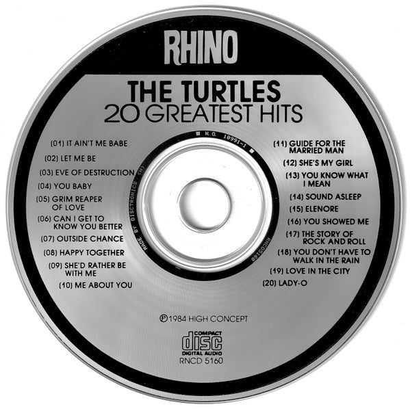 The Turtles - 20 Greatest Hits (CD, Comp, RE) (Very Good (VG))