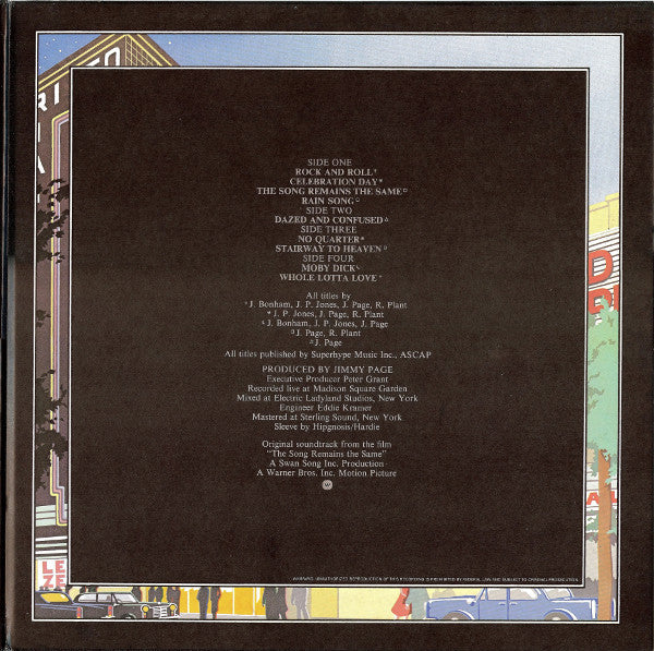 Led Zeppelin - The Soundtrack From The Film The Song Remains The Same (2xLP, Album, Ltd, RE) (Very Good Plus (VG+))