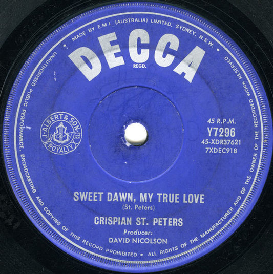 Crispian St. Peters - The Pied Piper (7", 45 RPM, Single, Mono) (Very Good (VG))