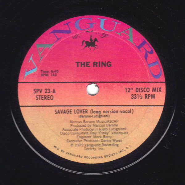 The Ring - Savage Lover (12", 33 ⅓ RPM, Stereo) (Very Good Plus (VG+))