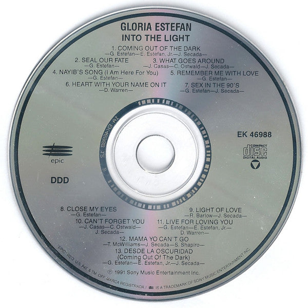 Gloria Estefan - Into The Light (CD, Album) (Very Good (VG))