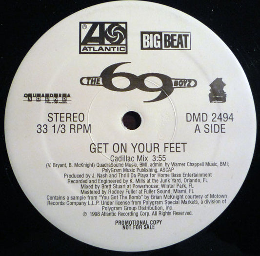 69 Boyz, Lana - Get On Your Feet (Remixes) (12", 33 ⅓ RPM, Promo) (Very Good (VG))