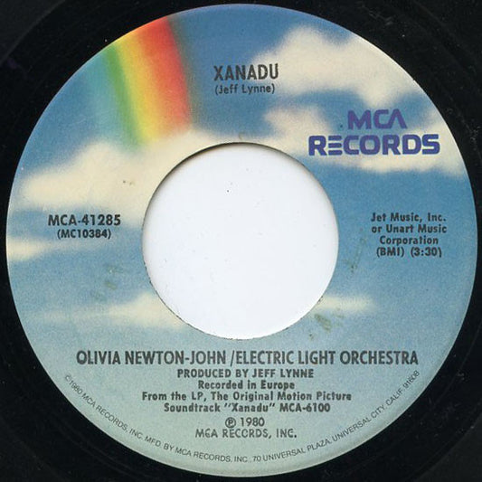 Olivia Newton-John, Electric Light Orchestra - Xanadu / Whenever You're Away From Me (7", 45 RPM, Single) (Very Good (VG))