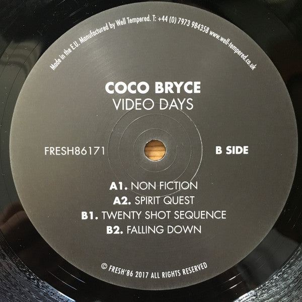 Coco Bryce - Video Days (12", 33 ⅓ RPM, EP) (Very Good Plus (VG+))