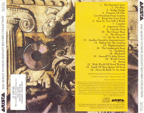 Monty Python - The Monty Python Instant Record Collection (The Pick Of The Best Of Some Recently Repeated Python Hits Again, Vol. II) (CD, Comp, Club, RE, RM, Stereo) (Very Good (VG))